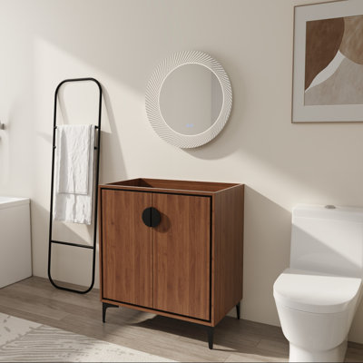 30" Freestanding Vanity Base with Integrated Sink & Soft-Close Doors