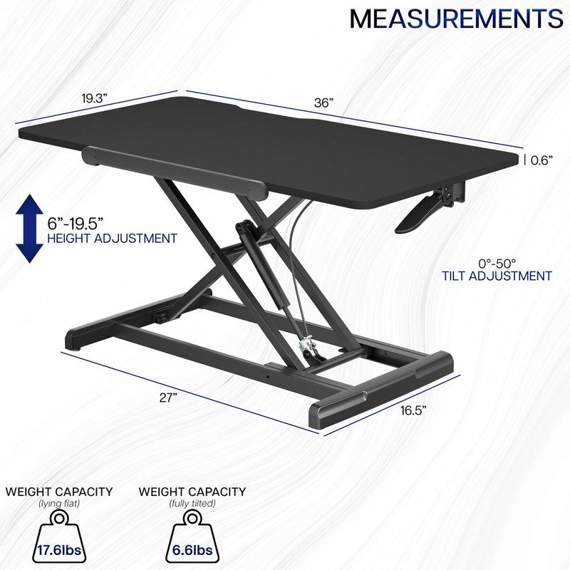 Montant de bureau inclinable 36 po VIVO