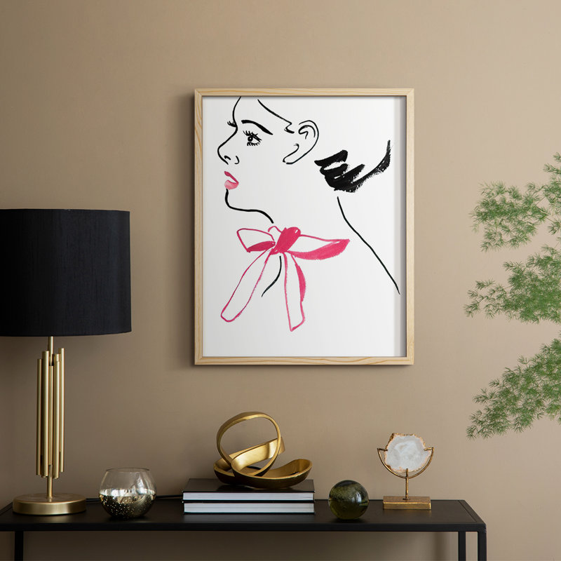 BlossomI Framed Print - Solid Wood, Natural, 15" H x 12" W