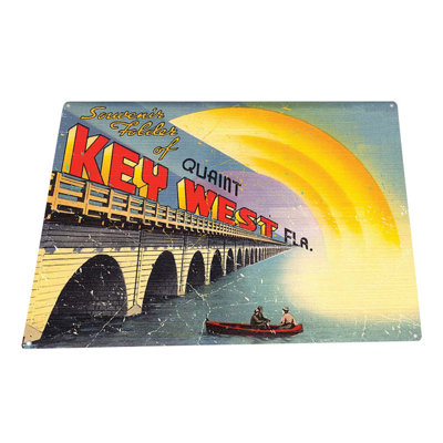" Distressed, Vintage Quaint Key West "