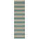 Ripple Wool Striped Area Rug in Blue