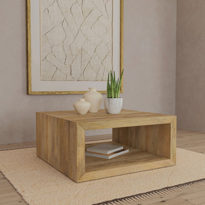 Table basse carrée naturelle Mesa