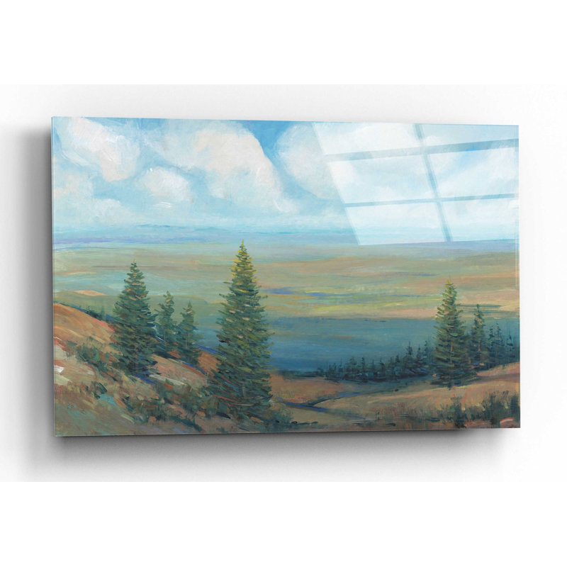«Mountain Top II» par Tim O'Toole, art mural en verre acrylique, H 12 po x l 16 po x P 0,13 po