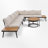 Acacia 6 - Person Modular Patio Conversation Set with Cushions-1028064278