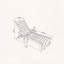 Chaise longue surdimensionnée en PEHD avec inclinaison à 5 positions, roues et porte-gobelet-29379496