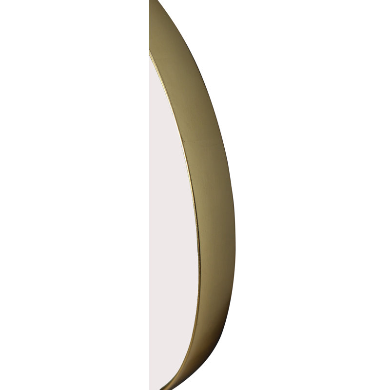 Alexei Flat Mirror, Gold, 80.50cm H x 80.50cm W x 4cm D 
