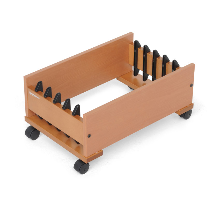 23cm H x 49cm W x 32cm D 20kg Supershuttle Chair Trolley, Walnut