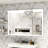 Large 60X40 Inch Bathroom Mirror With Led, Waterproof, Robust And Aluminum Frame, 3 Choices, Smart Touch Function Management System Feature Functionality 60.22X39.44 Led Mirror, Color Versions,