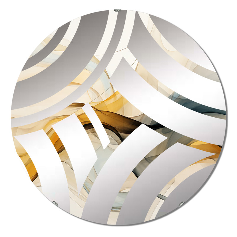 Miroir décoratif Wave, 23,6 po x 23,6 po