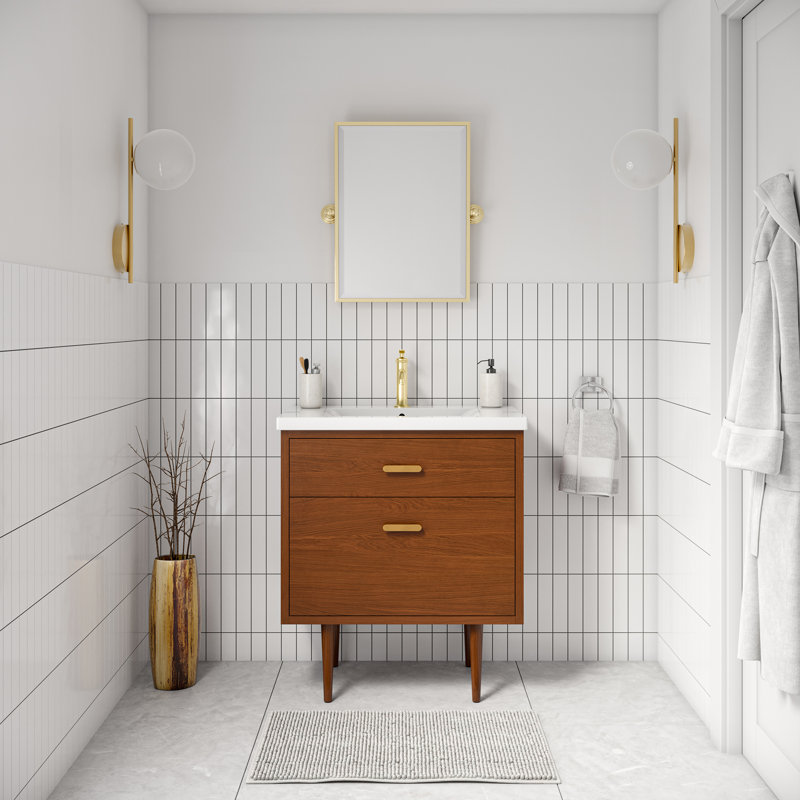 Meuble-lavabo simple Brandy, 30"