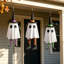 Ensemble de 3 fantômes lumineux suspendus de 23,6 po avec un chapeau de sorcière, décorations d'Halloween fantômes, décorations d'Halloween à suspendre pour la véranda