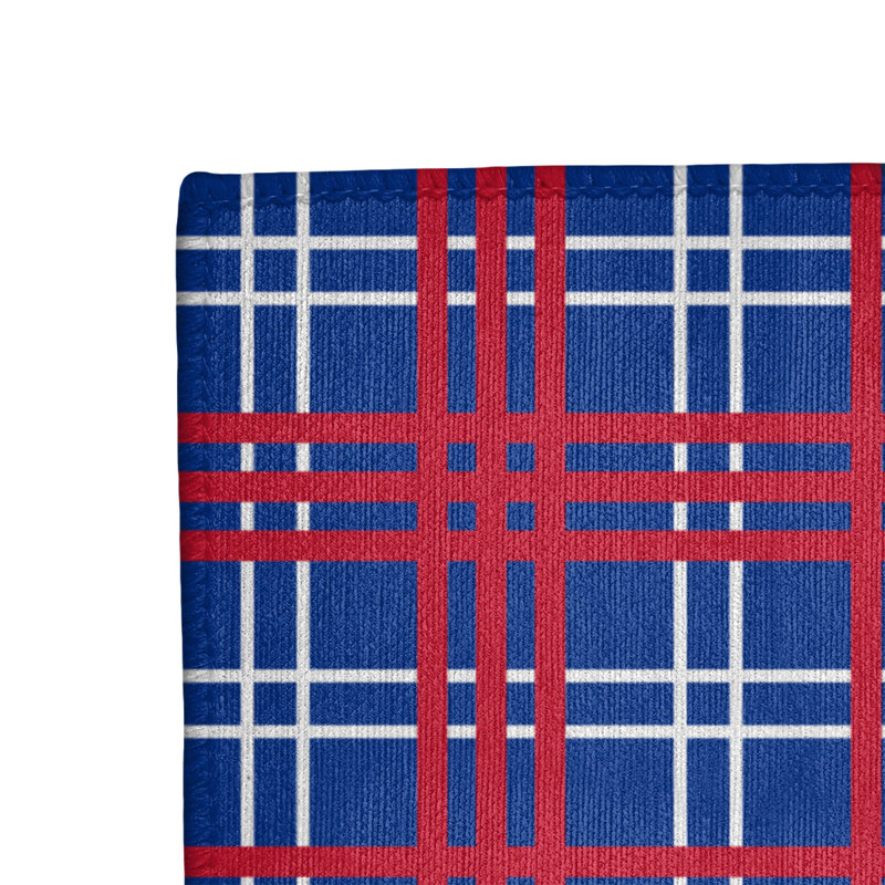 Tapis à carreaux bleu, Rectangle 2 pi x 3 pi