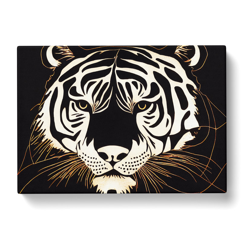 Unique Tiger Art Abstract - Wrapped Canvas, 40cm H x 60cm W x 3cm D