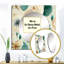 Coastal Neutrals Boho Collage - Grand miroir carré abstrait pour décoration murale-100994007