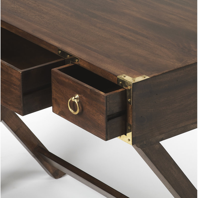 Forster Campaign Writing Desk, Brown