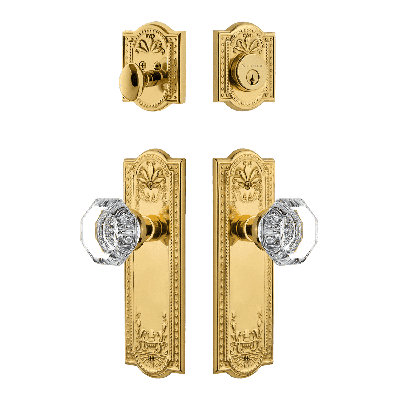 Nostalgic Warehouse Meadows Entry Set with Waldorf Crystal Knob