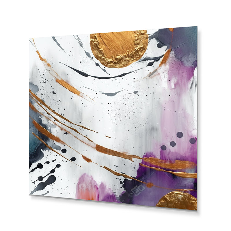 Cercles audacieux et décoration murale Fusion V en marbre, H 23 po x l 23 po x P 1 po
