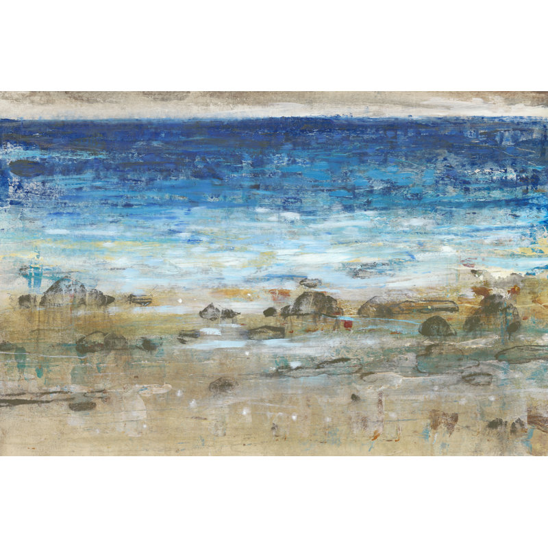 Rocky Shoreline I by Timothy O' Toole - Painting, 20 cm H x 30 cm W, Wrapped Canvas