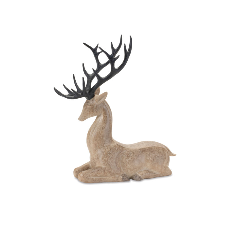 Figurine moderne cerf (ensemble de 2)