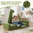 13 PCS Modular Kids Play Couch, Multifunctional Convertible Kids Sofa Furniture Dinosaur