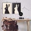 Crème et noir lapins, ensemble de 2 giclées encadrées par Jessica Beck-1313173748-1313173750