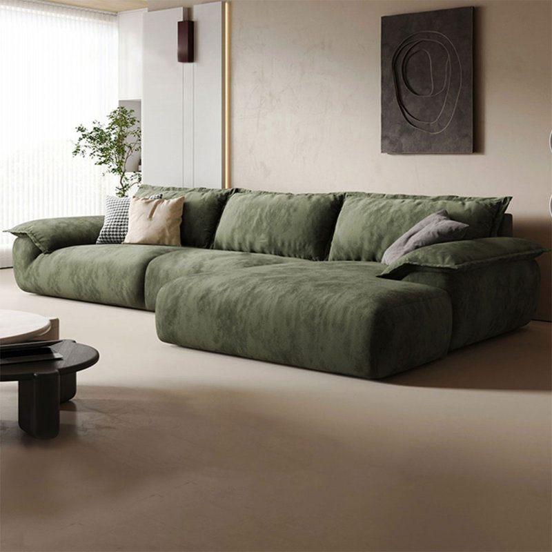 Canapé modulaire 2 pièces rembourré, Orienté à droite, 33,46 po H x 118,11 po x P 62,99 po