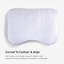 Oreiller performant Bedgear Balance Cuddle Curve pour dormeurs latéraux - fermeté moyenne et évacuation de l'humidité-98797046-124172069
