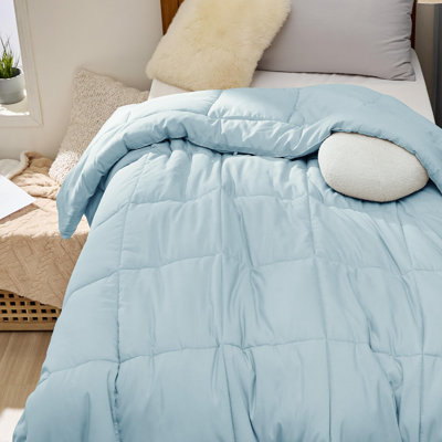 Bedsure Full Box-Stitch Down Alternative Duvet Insert – Light Blue , All-Season Comforter
