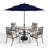Anjanette 4 - Person Patio Dining Set with Square Table , Cushions Included-1343658765