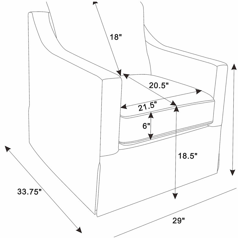 Fauteuil pivotant gris Merced