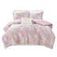 Literie imprimée métallique simple / simple TG avec coussin - textile ultra doux et résistant à l'édredon