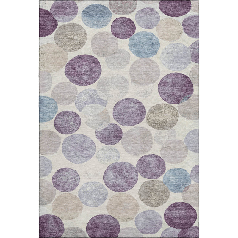 Premium Machine Washable Tiana AMF1951 Geometric Rug, Rectangle 8' x 10'