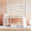 Lit superposé avec glissade, lit maison avec glissade