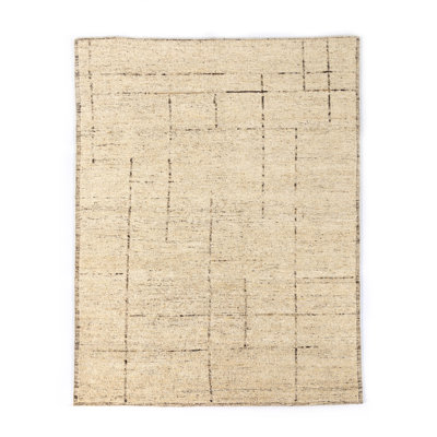 Shervin Geometric Area Rug in White/Neutral