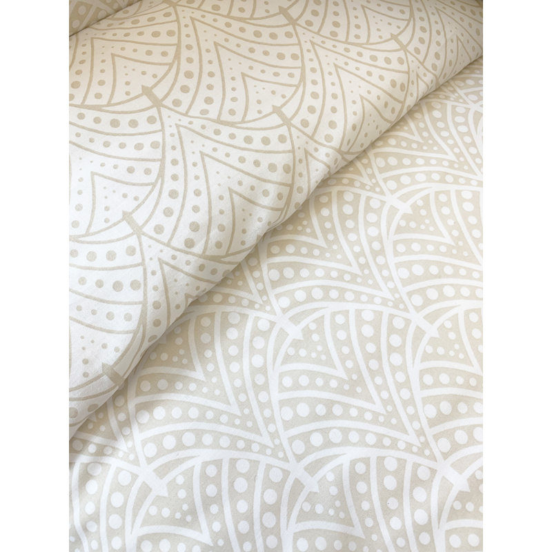 Cotton Blend Geometric Shapes Duvet Cover Set with Pillowcases, Single Duvet Cover + 1 Pillowcase