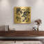 « Delft Delight 4 DB No Words » de Kristy Rice, tableau mural en métal doré, 61 x 61 cm-482628231