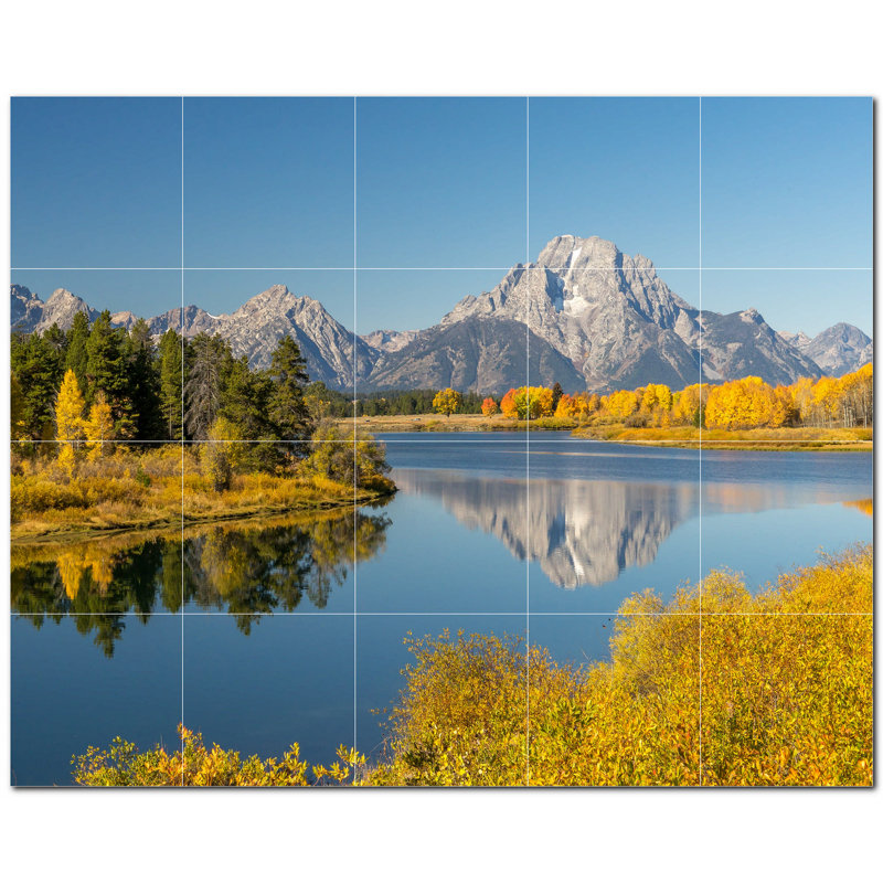 8'' x 8'' Satin Ceramic Decorative Mural