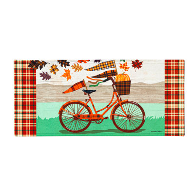 Tapis de porte d'extérieur antidérapant Leo Sassafras 22 po x 10 po Leo-Jay