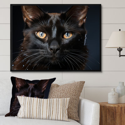 «Burmese Beauty Black Cat I», reproduction d'art mural