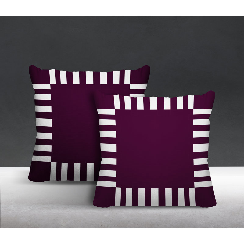  Coussin intérieur / extérieur, L 15 po x H 15 po, Mauve