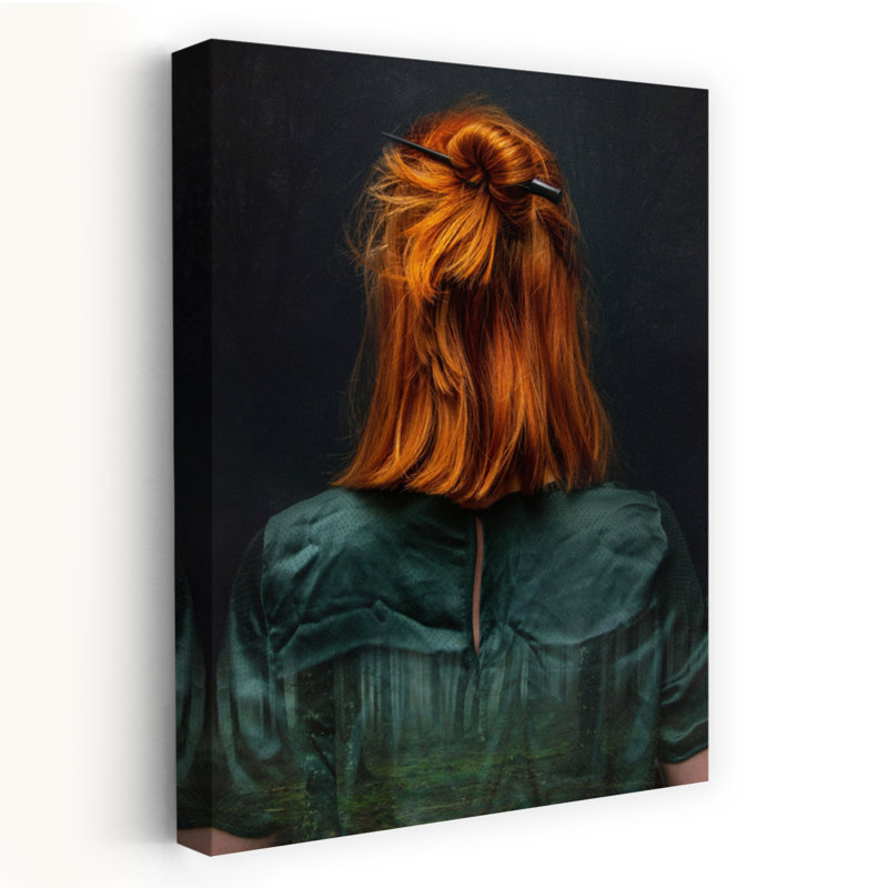 In Forest Abstract Contemporary Wall Art, 24" H x 16" W