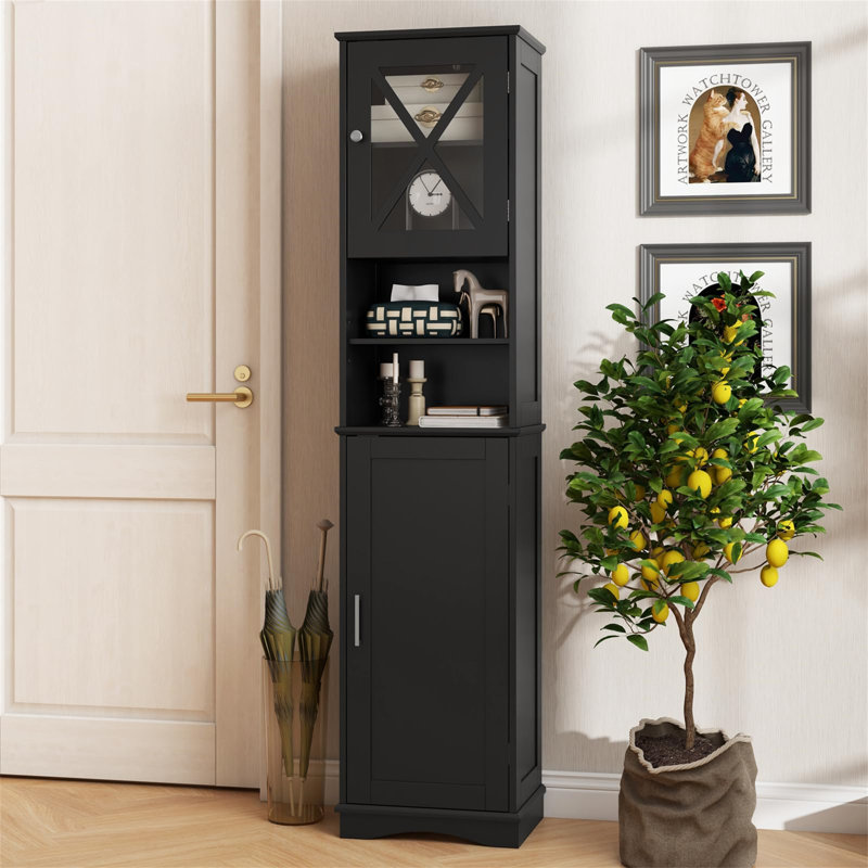 MDF, Acrylic Board Freestanding Bathroom Cabinet