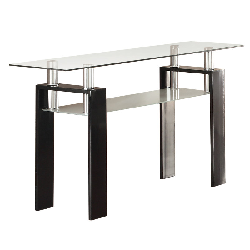 Oecusse 48'' Glass Top Console Table