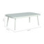 Causeuse et table en acier Mariano-647177785