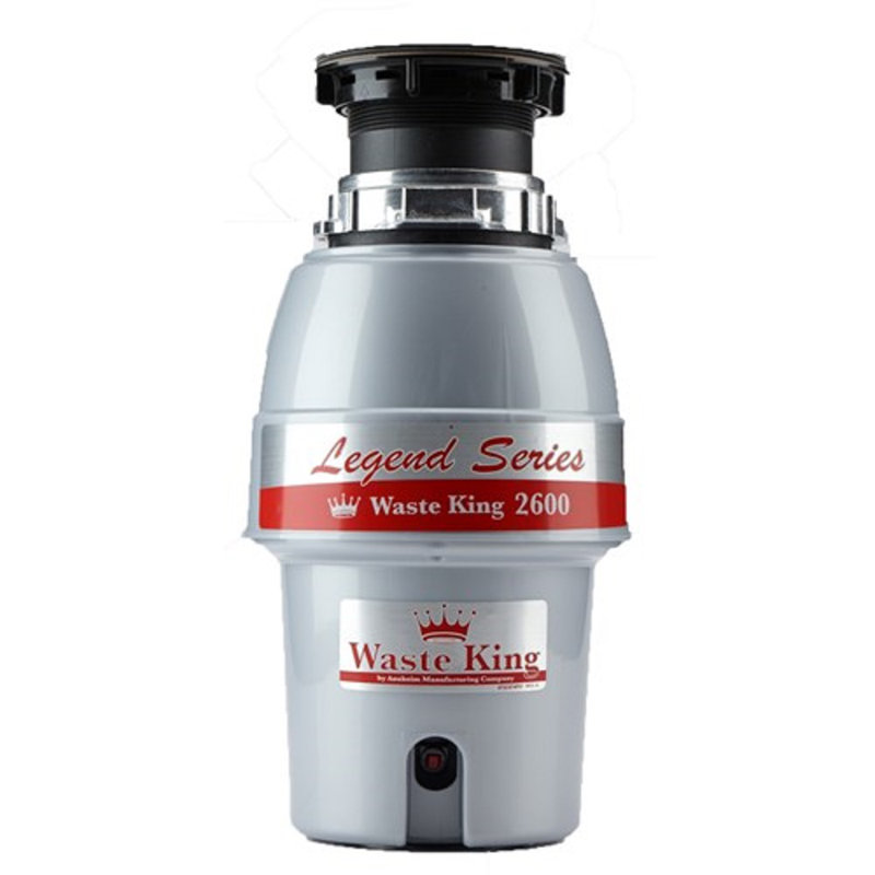 Silver Continuous Feed Stainless Steel Food Waste Disposer