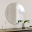 Baum Nordic Round Bathroom Framed Mirror Wall Hanging-465117355-529887379