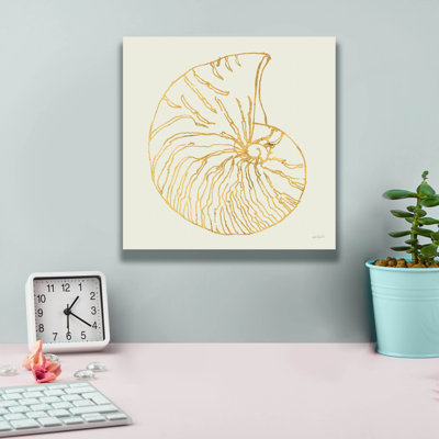 «Coastal Breeze Shell Sketches 7» par Anne Tavoletti, art mural sur toile