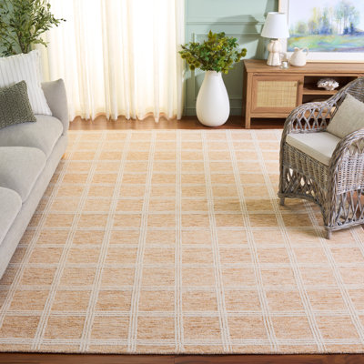 Tapis Turah 103 orange / ivoire
