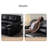 Black Faux Leather Modular Sofa cushion couch