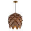 Luminaire suspendu en bois massif Wabi Sabi-376414396